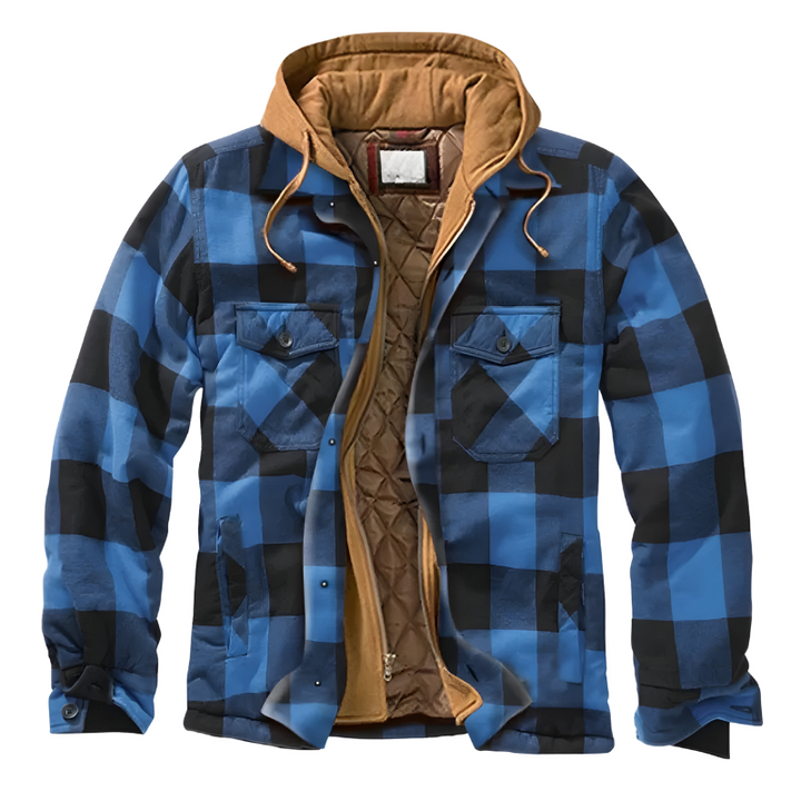 Stefano| Giacca patchwork comoda con cappuccio