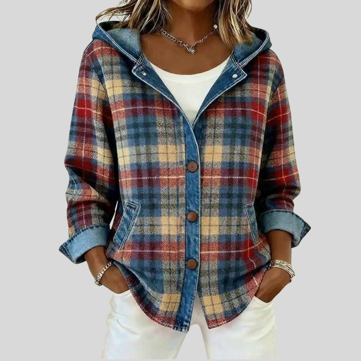 Hildred™ | Giacca-camicia imbottita a quadri