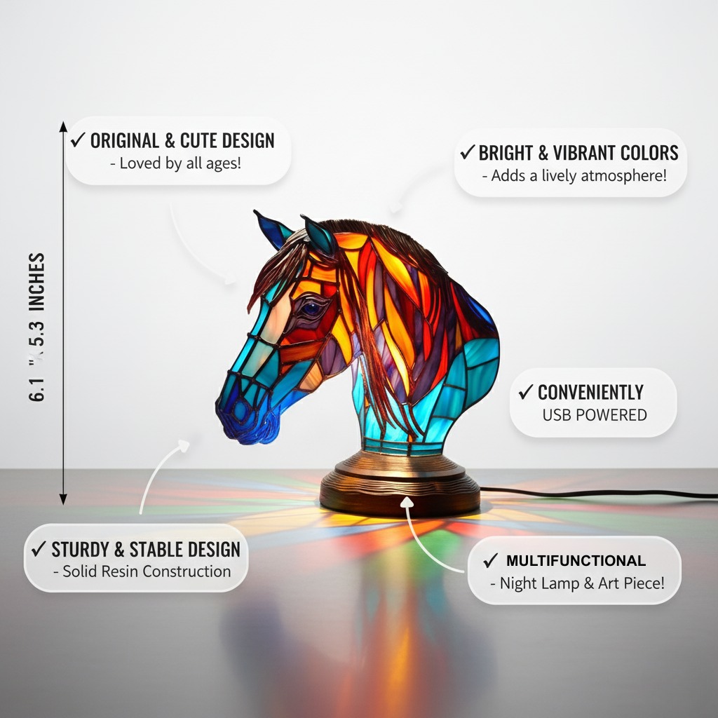 Spirit – Lampada a forma di cavallo incantato