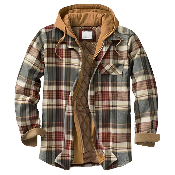 Stefano| Giacca patchwork comoda con cappuccio