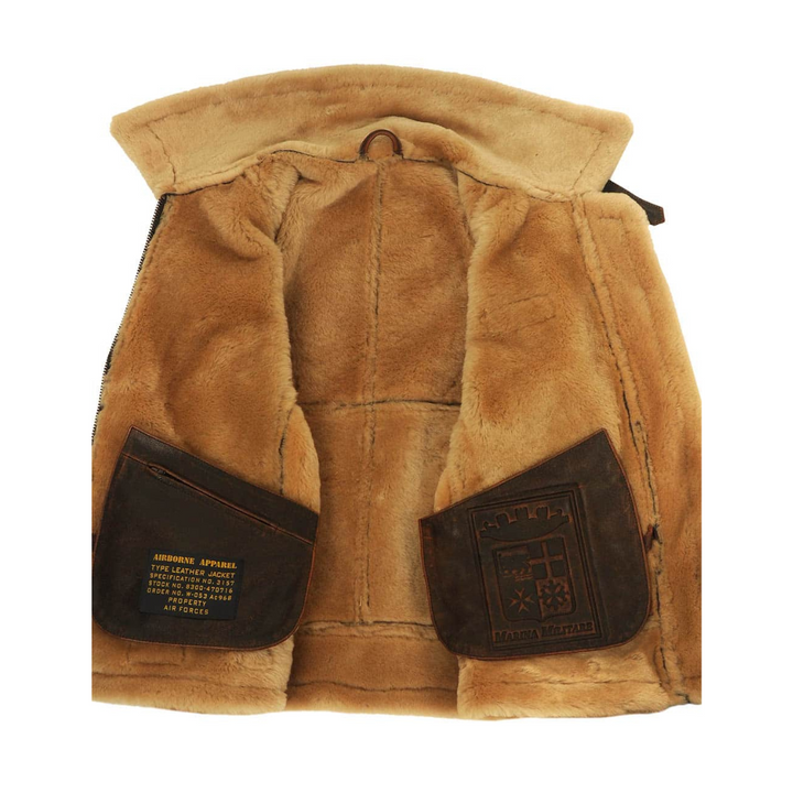 Federico | Giacca aviator classica in shearling