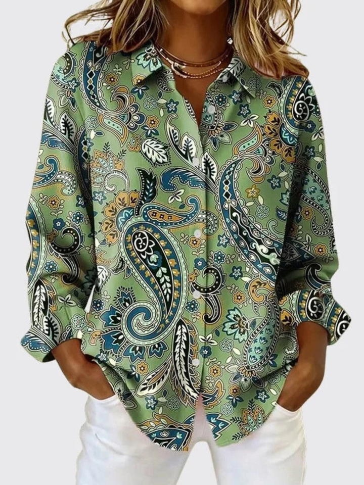 Joanna™ | Camicetta con stampa paisley e bottoni