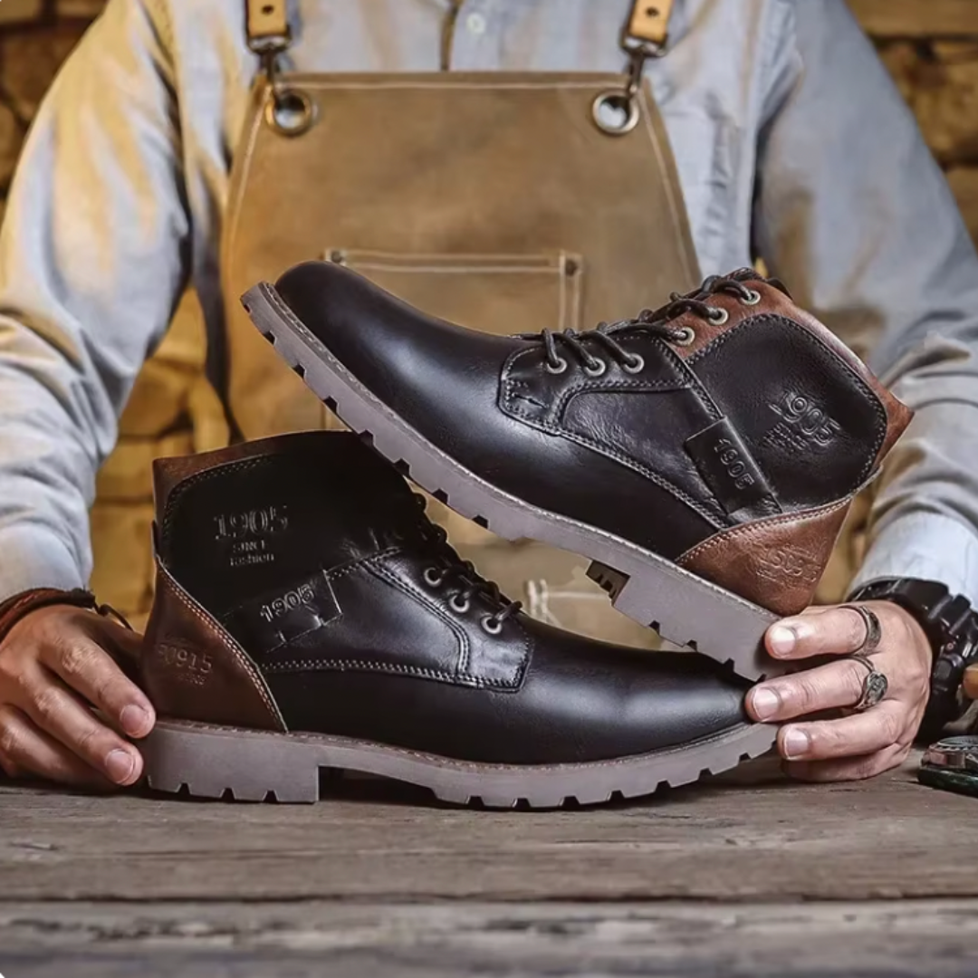 Aaron | Stivali in pelle vintage
