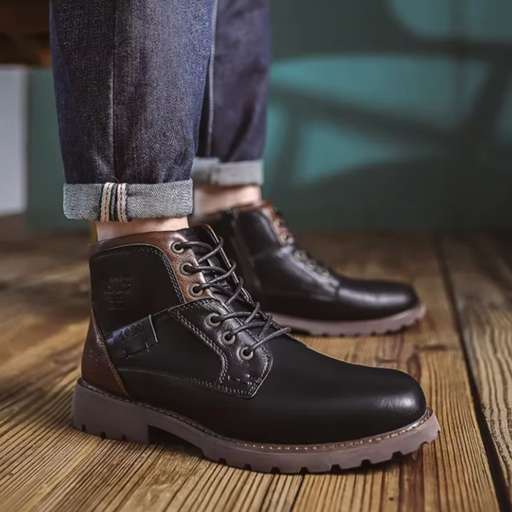 Aaron | Stivali in pelle vintage