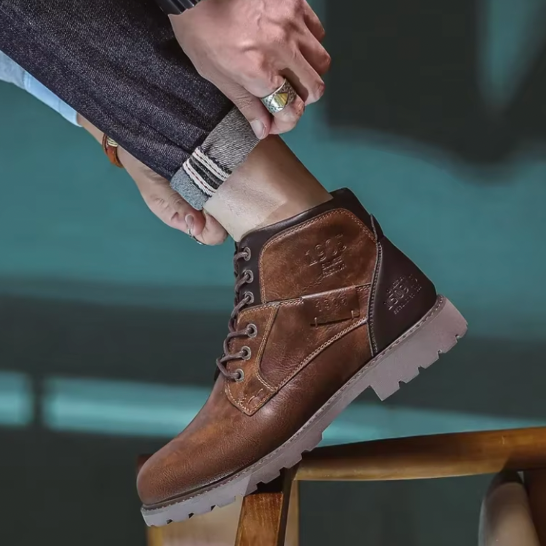 Aaron | Stivali in pelle vintage