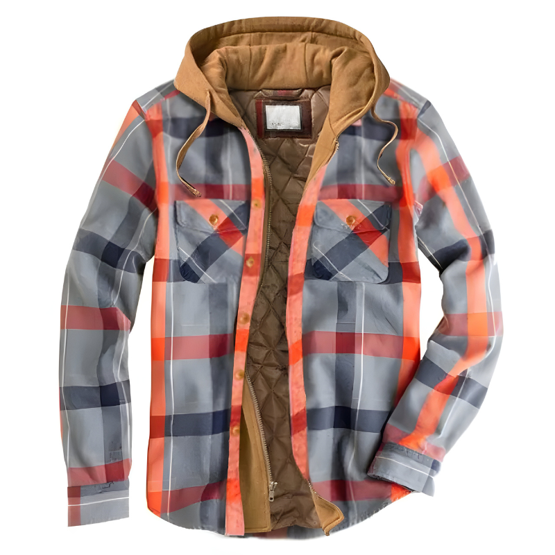 Stefano| Giacca patchwork comoda con cappuccio