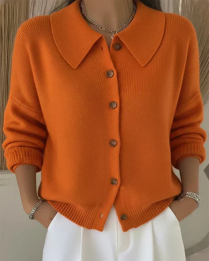 Vespera™ | Cardigan con colletto e bottoni