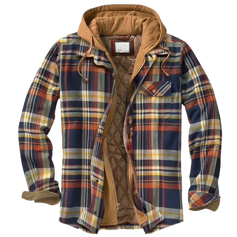 Stefano| Giacca patchwork comoda con cappuccio