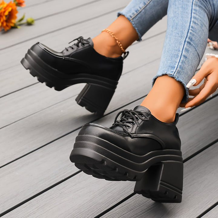 Victoire | Scarpe stringate ortopediche con plateau