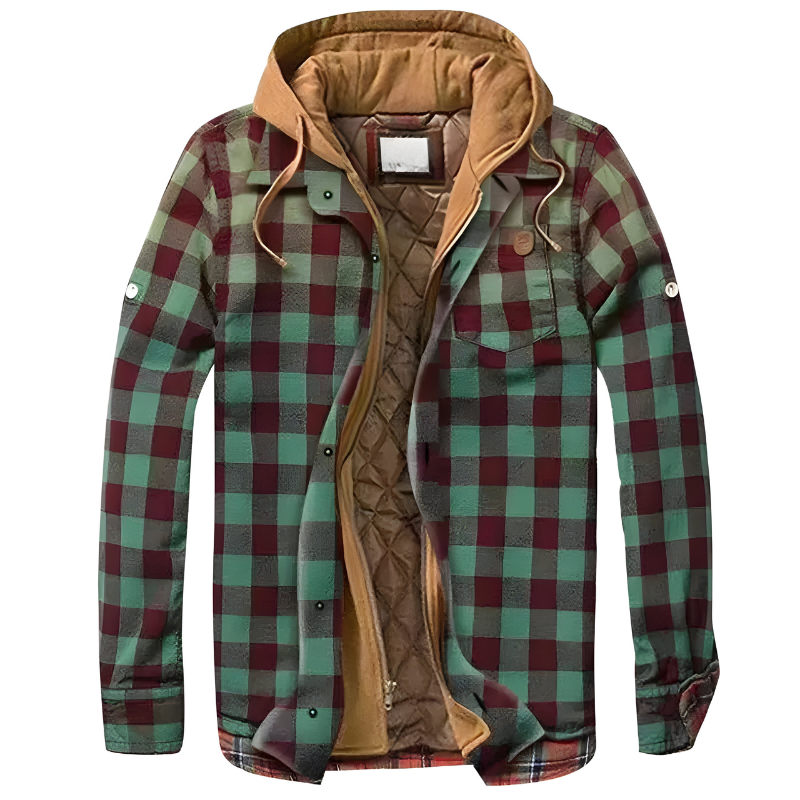 Stefano| Giacca patchwork comoda con cappuccio