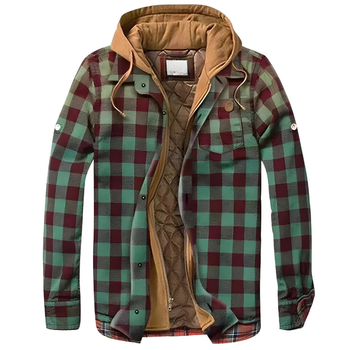 Stefano| Giacca patchwork comoda con cappuccio