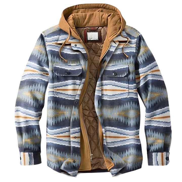 Stefano| Giacca patchwork comoda con cappuccio