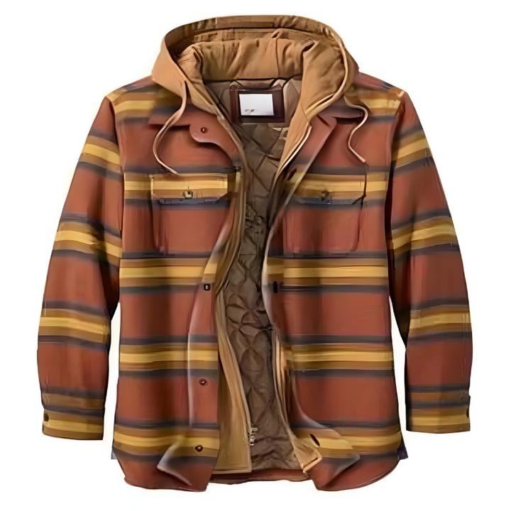 Stefano| Giacca patchwork comoda con cappuccio
