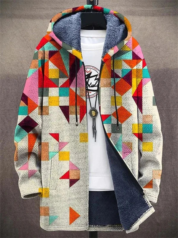 VIVIENNE | Cardigan artistico con cappuccio