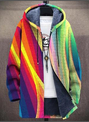 ROSSELLA | Cardigan artistico con cappuccio