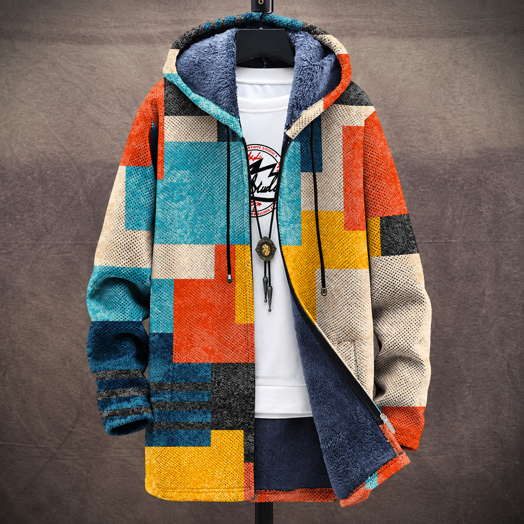 ROSSELLA | Cardigan artistico con cappuccio