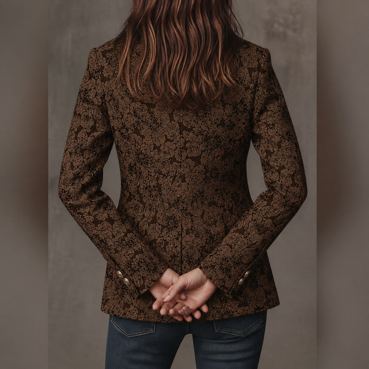 Estelle | Blazer aderente in jacquard di cashmere