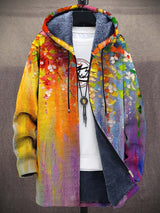Lorenzo | Cappotto artistico con cappuccio