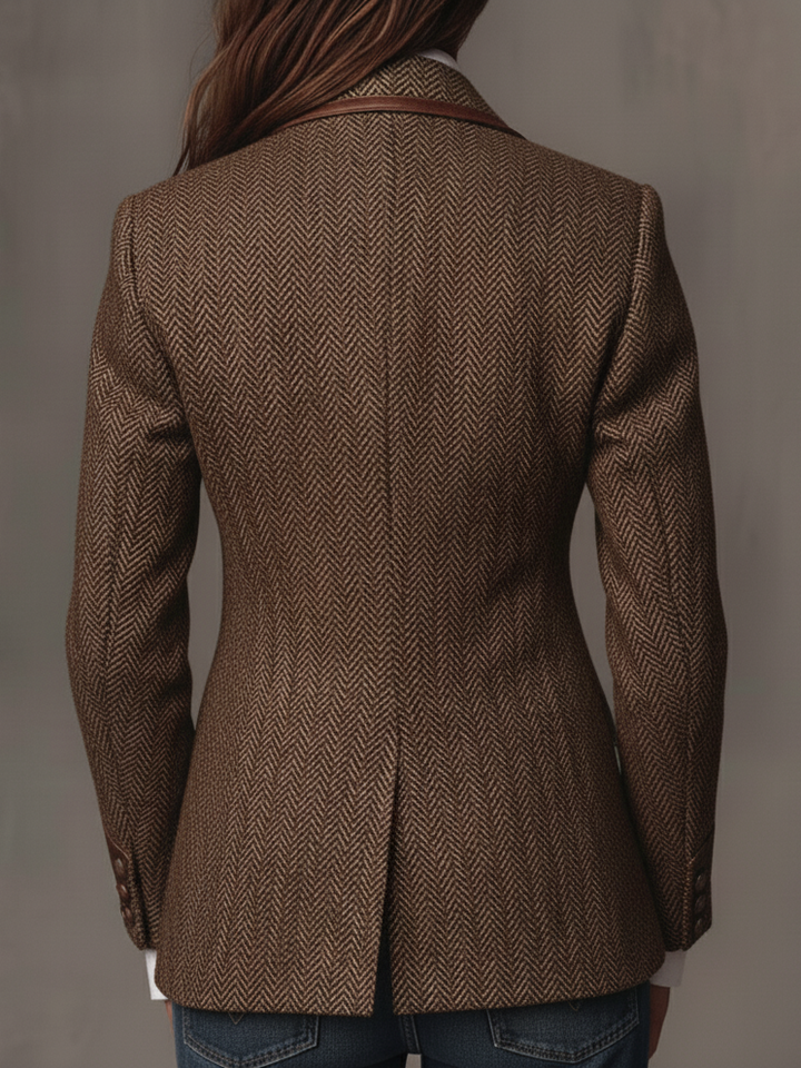 Gisèle | Blazer con inserti dalla stampa a chevron