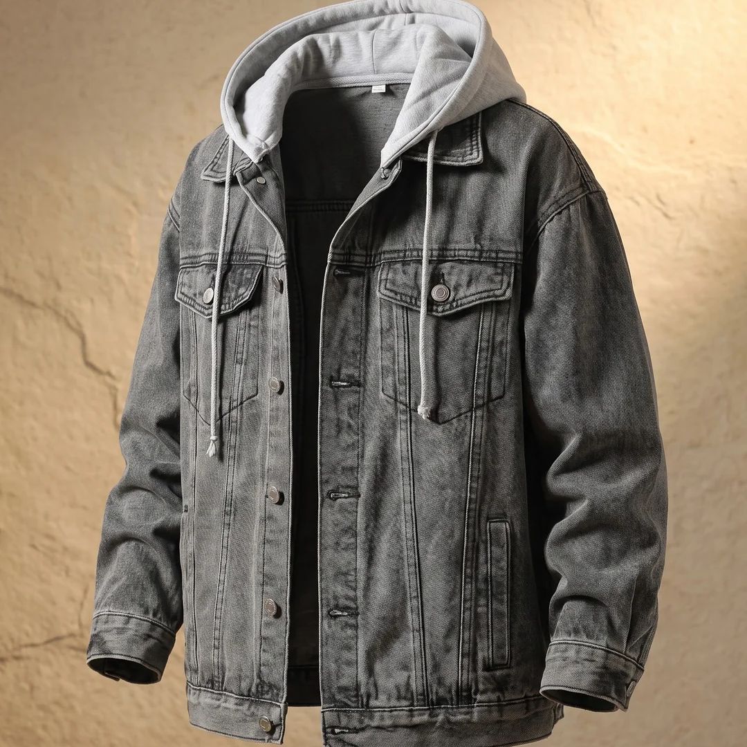 Castell | Giacca di jeans urbana con cappuccio