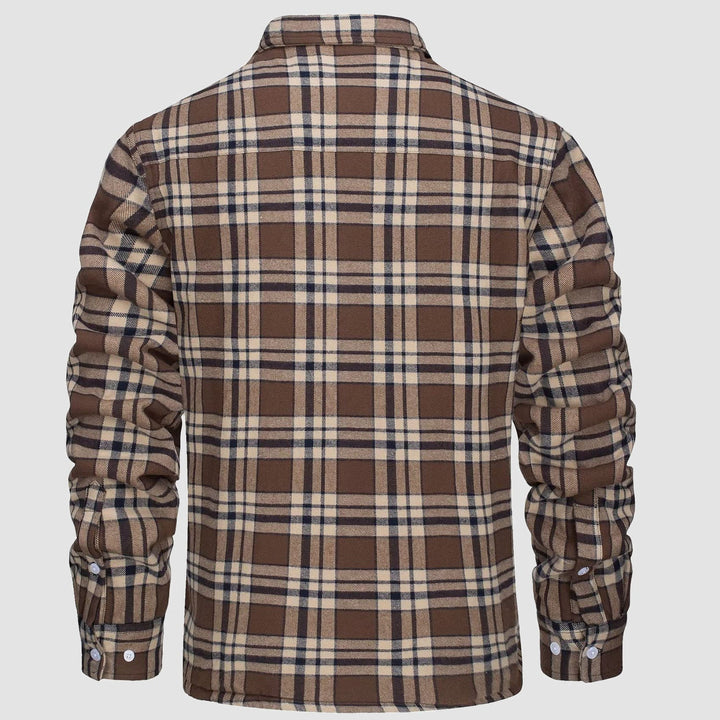 Leonardo | Giacca-camicia a quadri imbottita