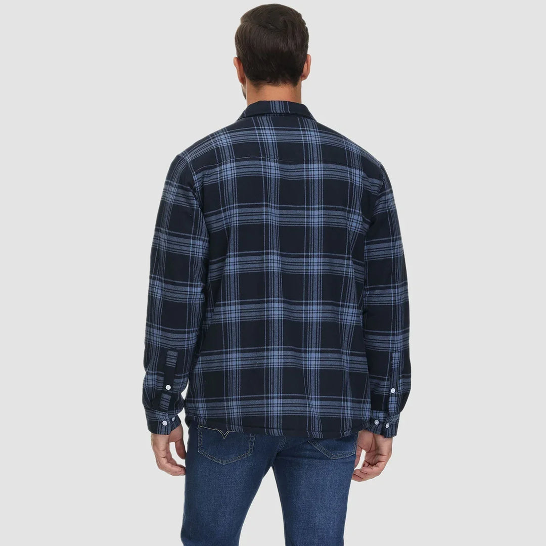 Leonardo | Giacca-camicia a quadri imbottita