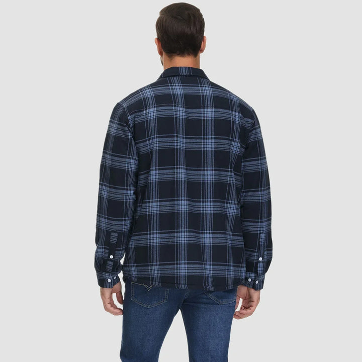 Leonardo | Giacca-camicia a quadri imbottita