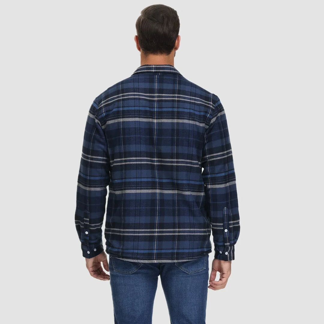 Leonardo | Giacca-camicia a quadri imbottita