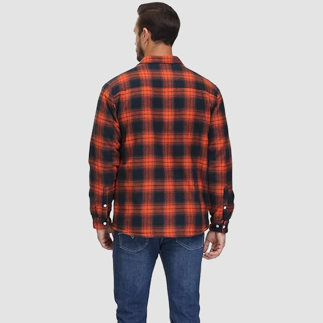 Leonardo | Giacca-camicia a quadri imbottita