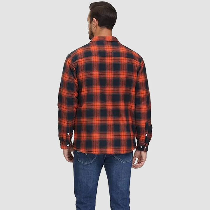 Leonardo | Giacca-camicia a quadri imbottita