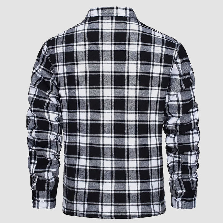 Leonardo | Giacca-camicia a quadri imbottita