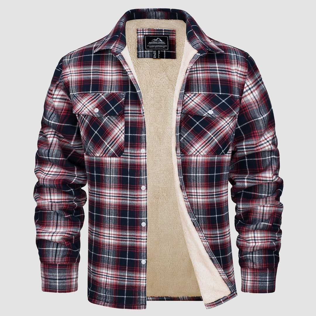 Leonardo | Giacca-camicia a quadri imbottita