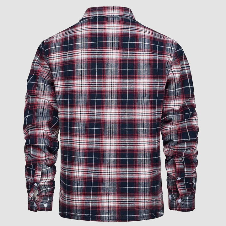 Leonardo | Giacca-camicia a quadri imbottita