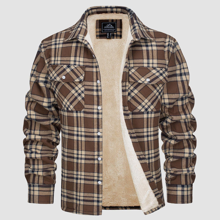Leonardo | Giacca-camicia a quadri imbottita