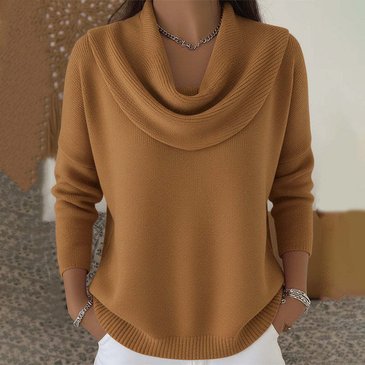 Juliette™ | Maglione con collo drappeggiato