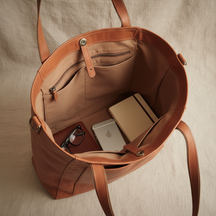 Lo stile moderno e chic di Lorena | Borsa in pelle elegante