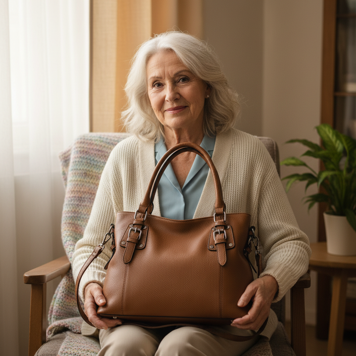 L’elegante borsa a spalla Graceful Allure di Sienna