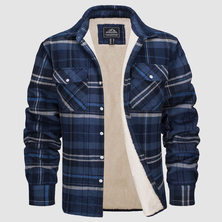 Leonardo | Giacca-camicia a quadri imbottita