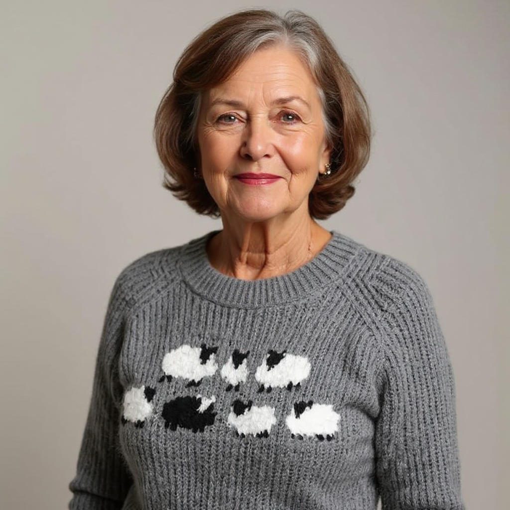 Maglione in maglia Piccole pecore Lucie