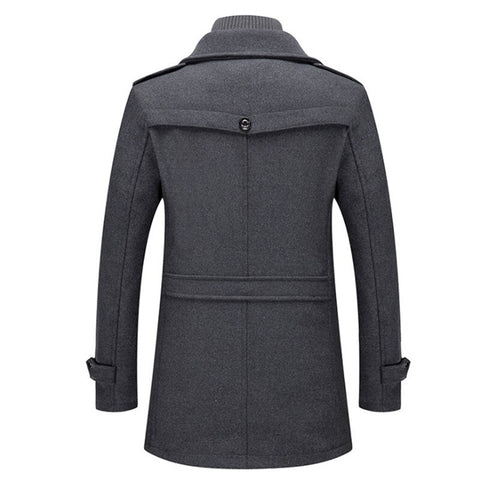 Edoardo | Elegante cappotto invernale con cerniera e bottoni