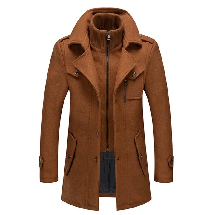 Edoardo | Elegante cappotto invernale con cerniera e bottoni