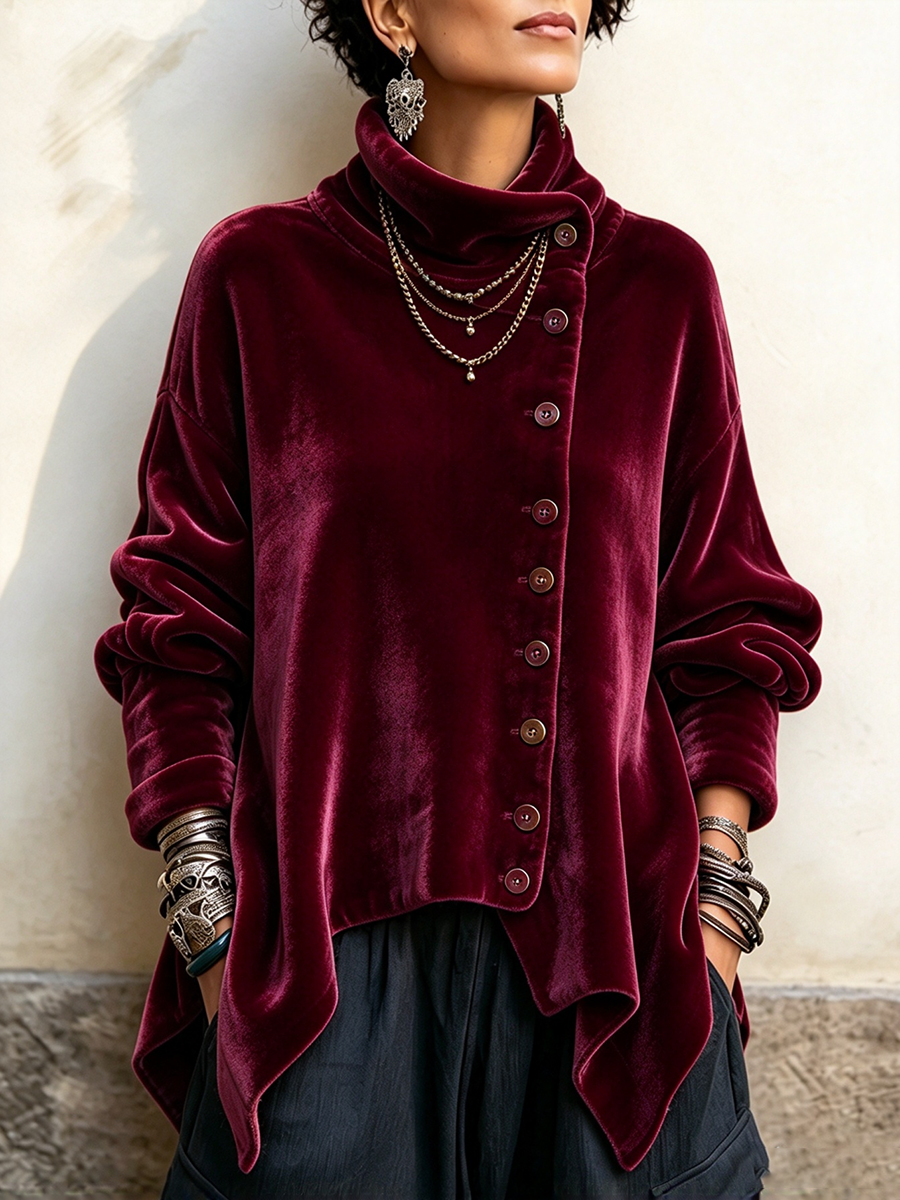 Ginevra | Top elegante a collo alto