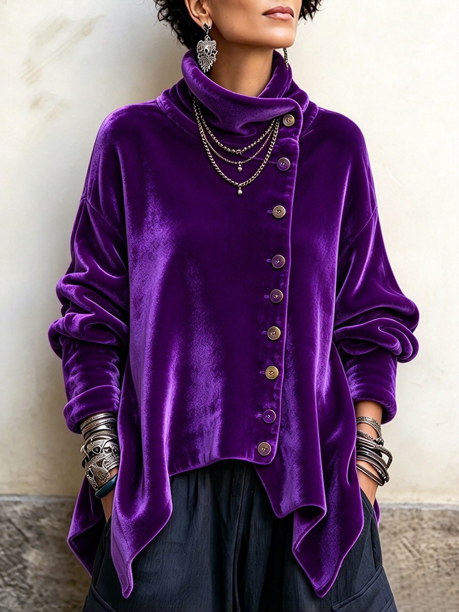 Ginevra | Top elegante a collo alto