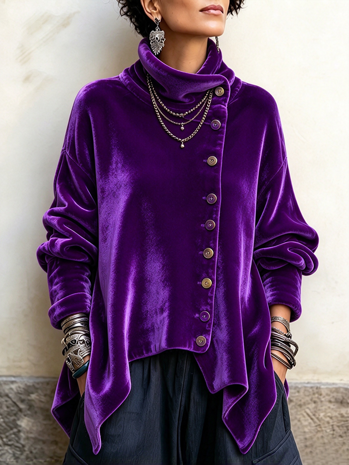 Ginevra | Top elegante a collo alto